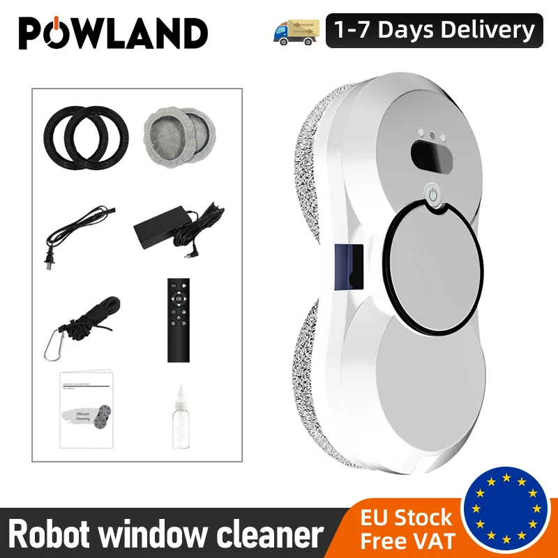 5600Pa Household Window 90W Automatic Water Spray Cleaning Robot Vacuum Remote Control Electric Window Wiper household glass