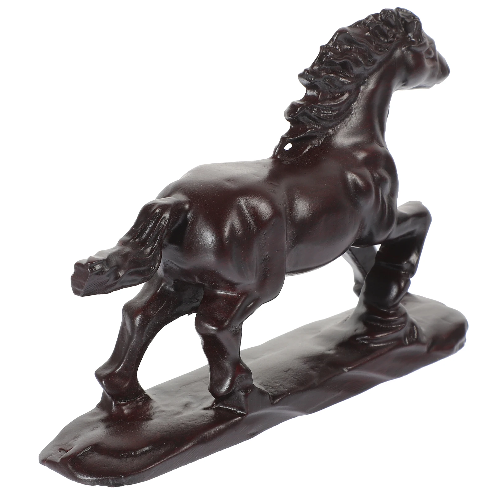 

Wood Carving nament Realistic Statue 14cm Long Home Decor Desktop Tabletop Art Craft Gift Wood Horse nament Idea
