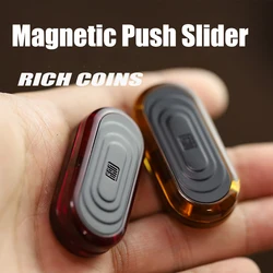 GAO Studio Rich Coin PC Magnetic Push Slider For Child Adult EDC Office Toys Stress Relief Fidget Gifts