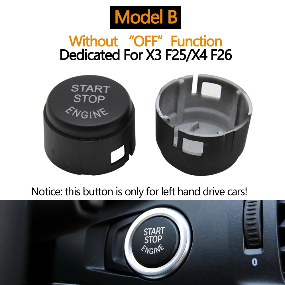 Engine Ignition Start Stop Switch Cover OFF Button For BMW F G Series 1 2 3 4 5 6 7 X3 X5 F20 F22 F30 F32 F01 F02 F10 F12 F25