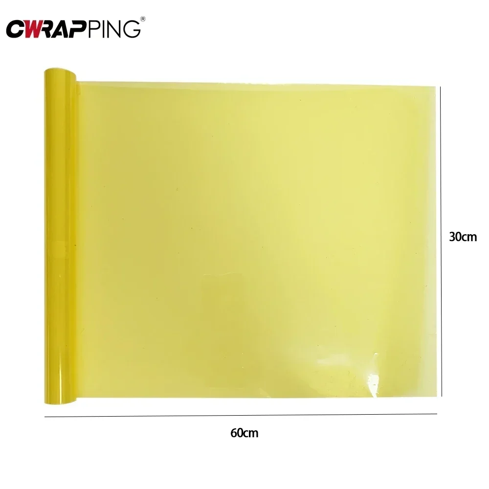 30X200cm Car Headlight Lamp Film Fog Tailing Lamp Sticker Self-Adhesive Vinyl Wrap Tint Film for Motorcycle Car Accessories
