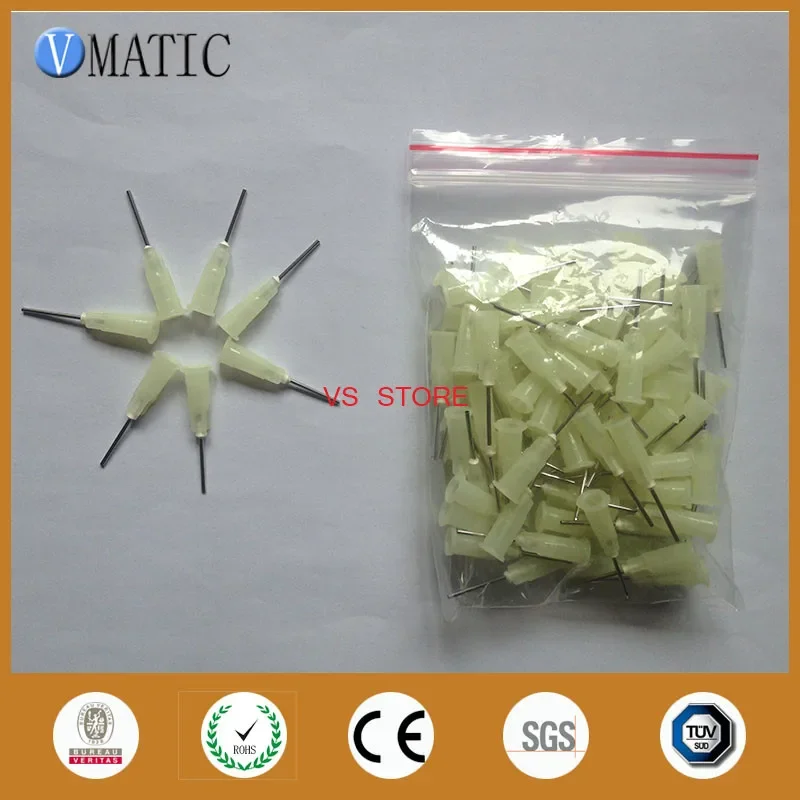 Free Shipping 19G Luer Slip Dispenser Needles 0.5'' Dispensing Needles Tips 1/2 Inch