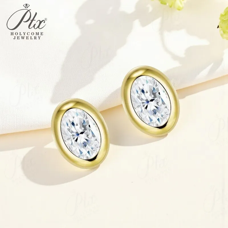 

Moissanite Earrings Round D Color VVS1 Clarity 925 Sterling Silver Hypoallergenic Piercing Premium Jewelry Birthday Gifts Charms