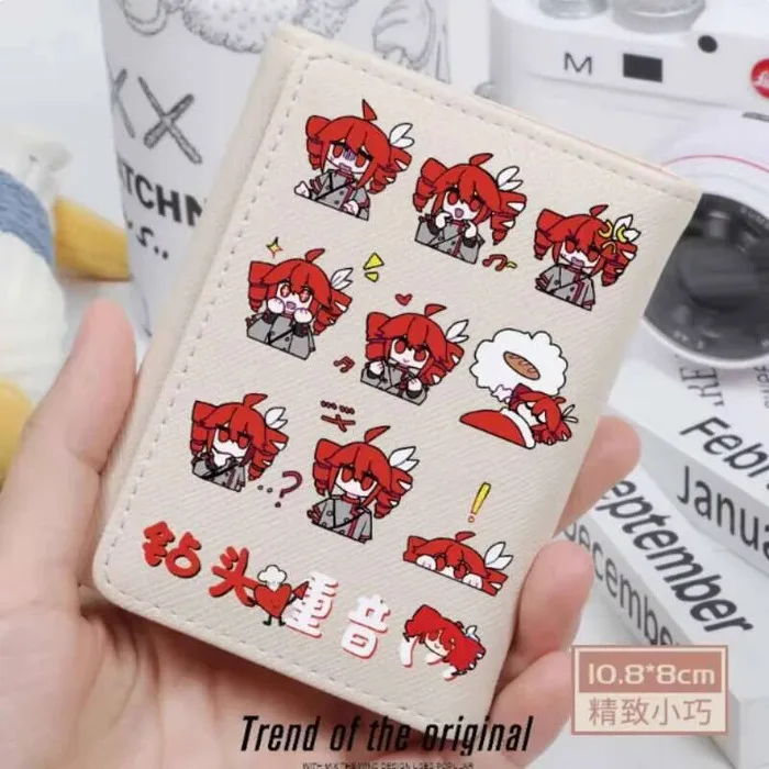 

Anime Kasane Teto Fashion Wallet PU Purse Card Coin Hasp Money Bag Cosplay Gift B2298 Anime