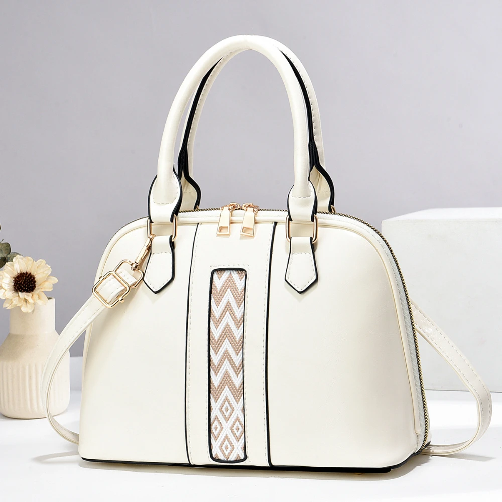 

Women Top Handle Bag With Zipper PU Leather Waterproof Shoulder Bags Female Daily Shopping Leisure Handbags Women's Tote Bag