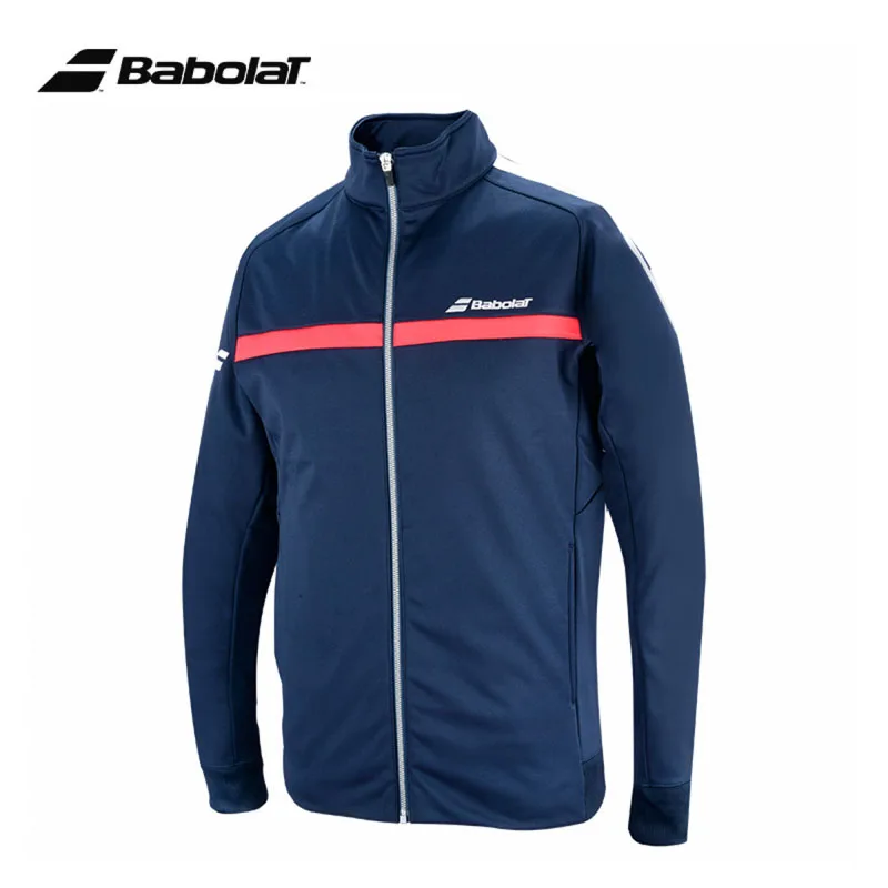 

Original BABOLAT Tennis Apparel Jacket Men Spring Fall Long Sleeve Sports Coat Breathable Sweat-absorb Tennis Gym Jacket Clothes