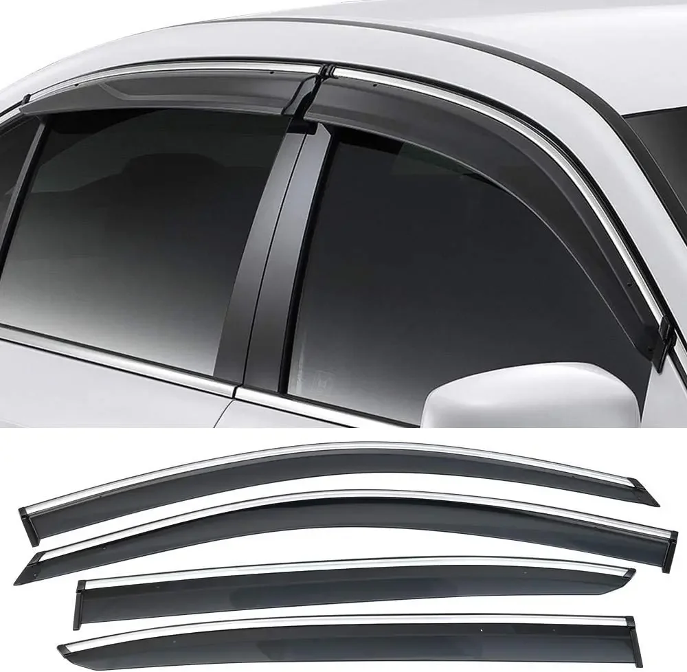 for Hongqi E-HS9 EHS9 2021 2022 2023 Side Window Visors Deflector Rain Guards Vent Shield Shade Smoke Rainproof Car Accessories