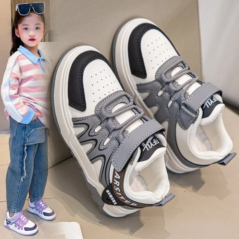2024 Spring Autumn Kids Sport Shoes Mesh Breathable Boys Sneakers Student Girls Shoes Non-slip sneakers for boys kids