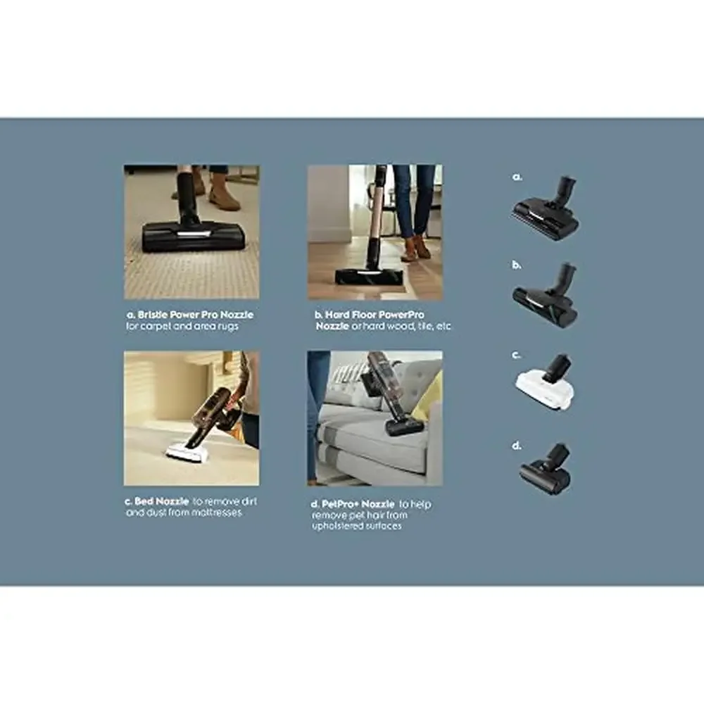 Lightweight Cordless Stick Vacuum Motorized Nozzles 5-Step Filtration LED Display Ultimate800