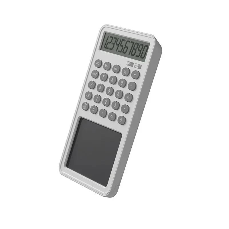 Calculadora portátil Writing Pad, 12-Bit Display, Office Learning, Novo