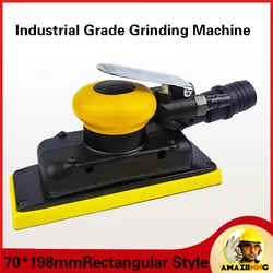 Sandpaper Machine 70*198mm Square Air Orbital Sander Rectangular Pneumatic Dry Grinder Central Vacuum Ready Pneumatic Sanding