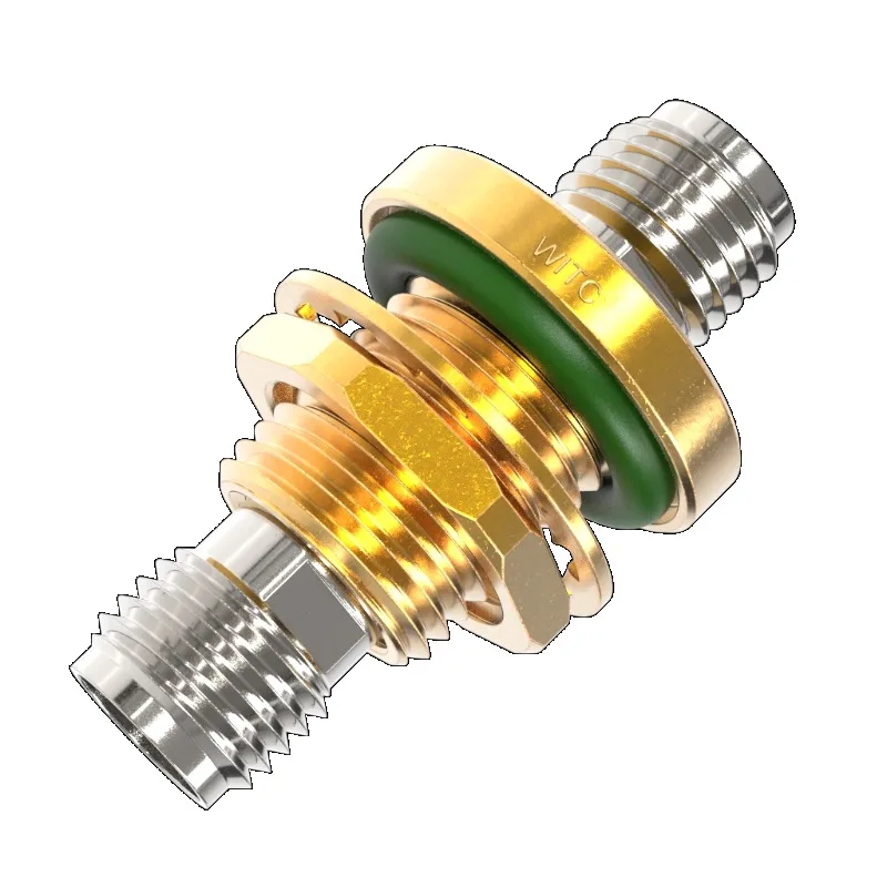 For Adapter SMA-KYK Connector SMA Female Converter Through Wall Flange, High Frequency, Vacuum WITC4141-13