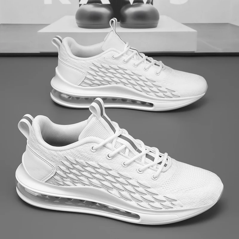 

Mens Running Shoes Summer Breathe Mesh Fashion Casual Sports Shoes Flat Cushioning Wear-resistant Walking Shoes for Man