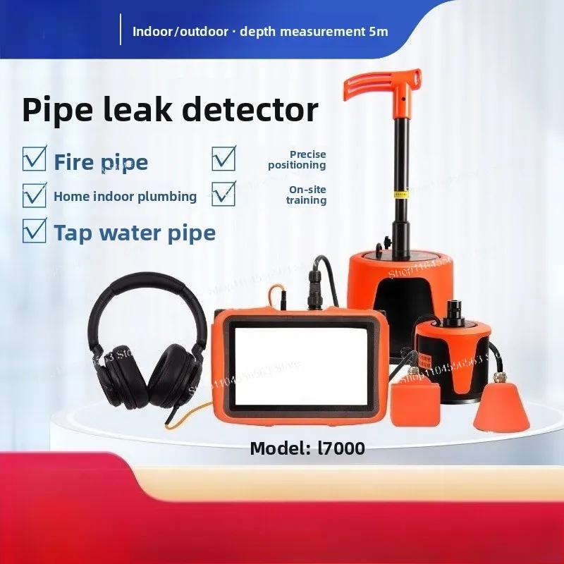 Pipeline Water Leak Detector, Leak Locator for Floor Heating Pipe, Water Supply Pipe, Fire Pipe