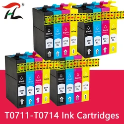 Cartucho de tinta T0711 para impresora Epson Stylus, SX110, SX215, SX218, SX400, SX405, SX410, SX415, SX510W, SX515W, DX7400