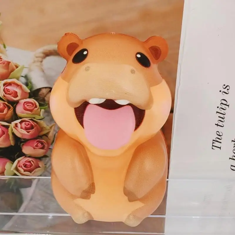 Slow Rebound Hippo Anti-stress Toy Lovely Slow Rising Animal Anti-stress Mochi Toys Animal Squeeze Toys For Kids Creative Fidget