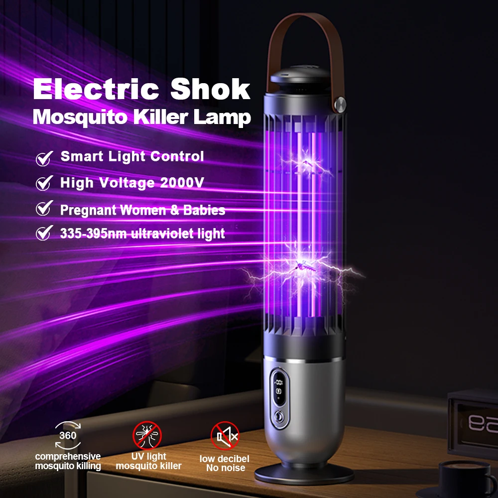 

Лампа от комаров электрическим током USB/перезаряжаемая 5 В ловушка для мух Zapper средство от насекомых для спальни на открытом воздухе против комаров