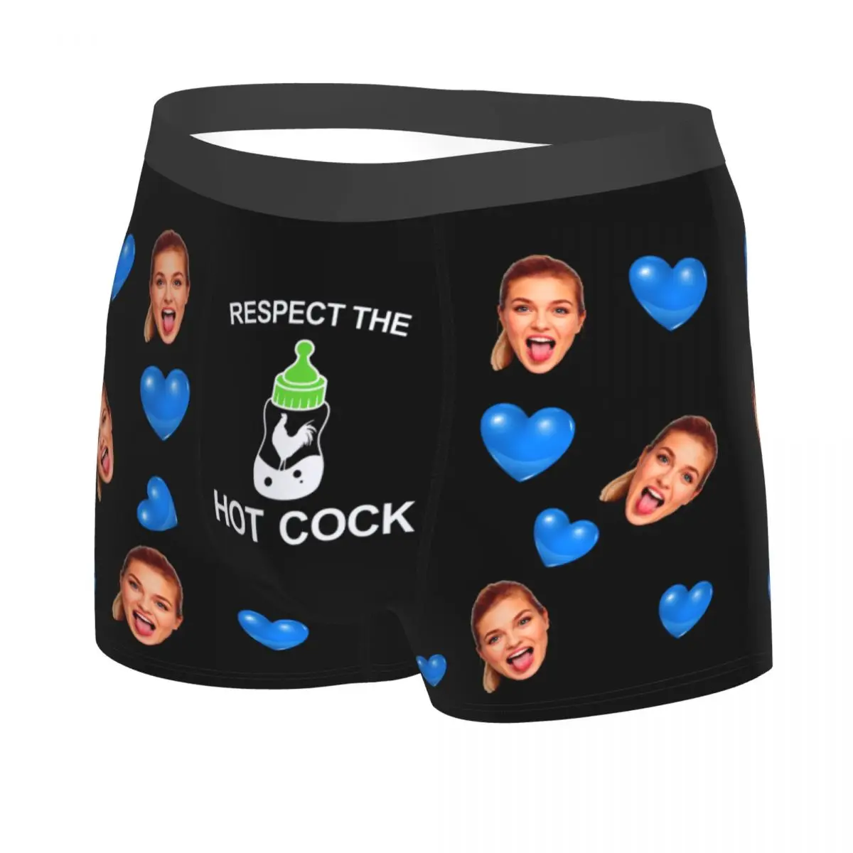 Personalized Face Photo Custom Underwear Men Valentine'S Day Gift For Husband Print Boxer Shorts Panties Briefs Soft Underpants