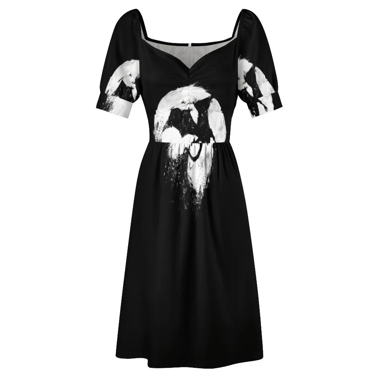 자정 황폐 반팔 드레스 파티 드레스 여성 웨딩 드레스 파티를위한 관능적 인 섹시한 드레스 여성을위한