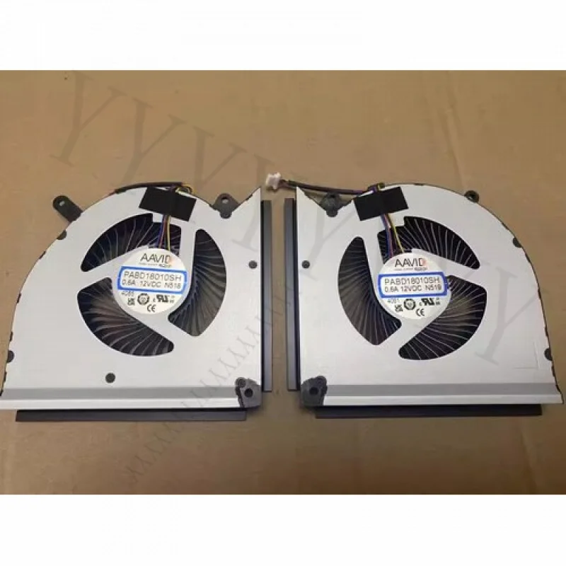 

Y+New For MSI Titan18 HX MS-1822 CPU GPU Fan DC12V 0.6A PABD18010SH N518 N519