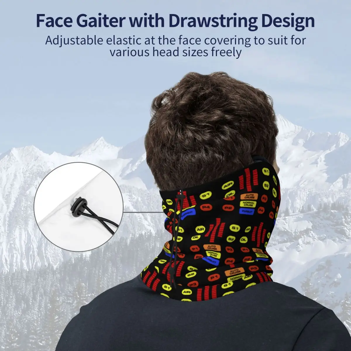 Kitt Voice Box Knight Rider Bandana Neck Cover Printed Wrap Scarf Multifunction Headwear Unisex Adult Windproof - view 4