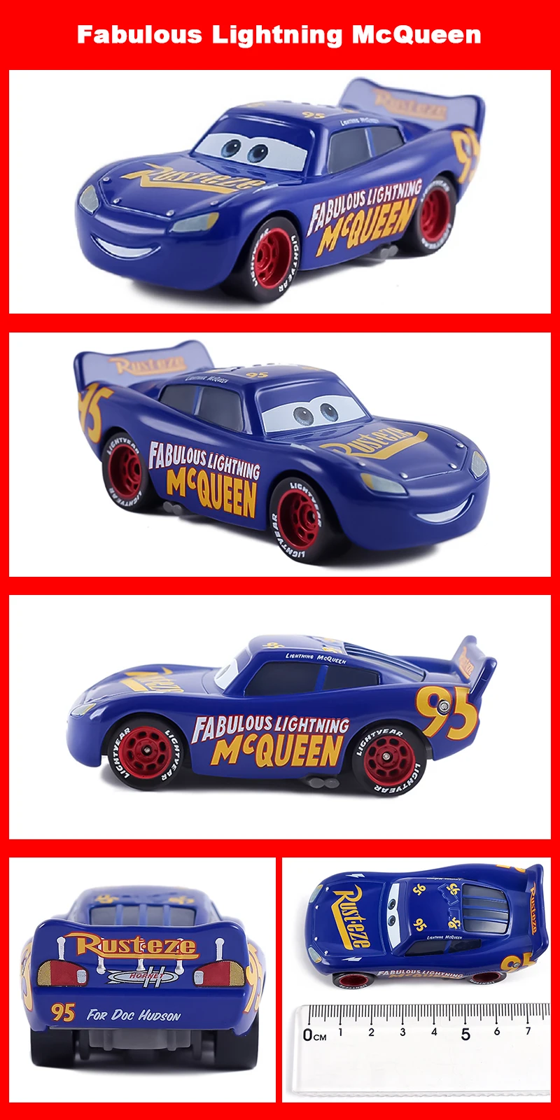 Original Pixar Cars Lightning McQueen Nr.: 24,36,39,54,76,90 Rennspielzeug 1:55 Metall-Druckguss-Legierungsautos Spielzeug für Kinder – Detail 18