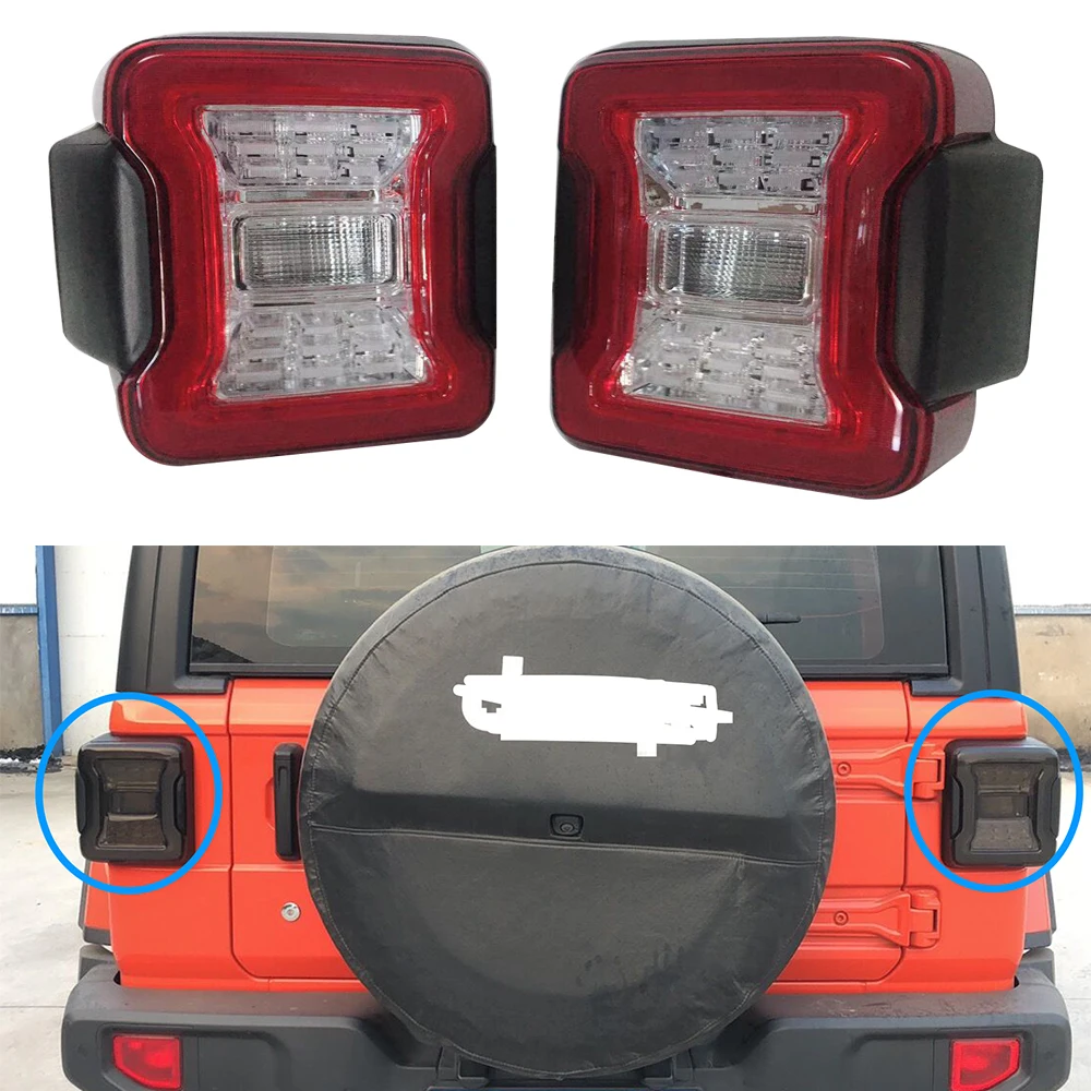 

1 Pair ABS Led Taillight Turn Signal Light Brake Lamp For Jeep Wrangler JL 2018+ JL1163