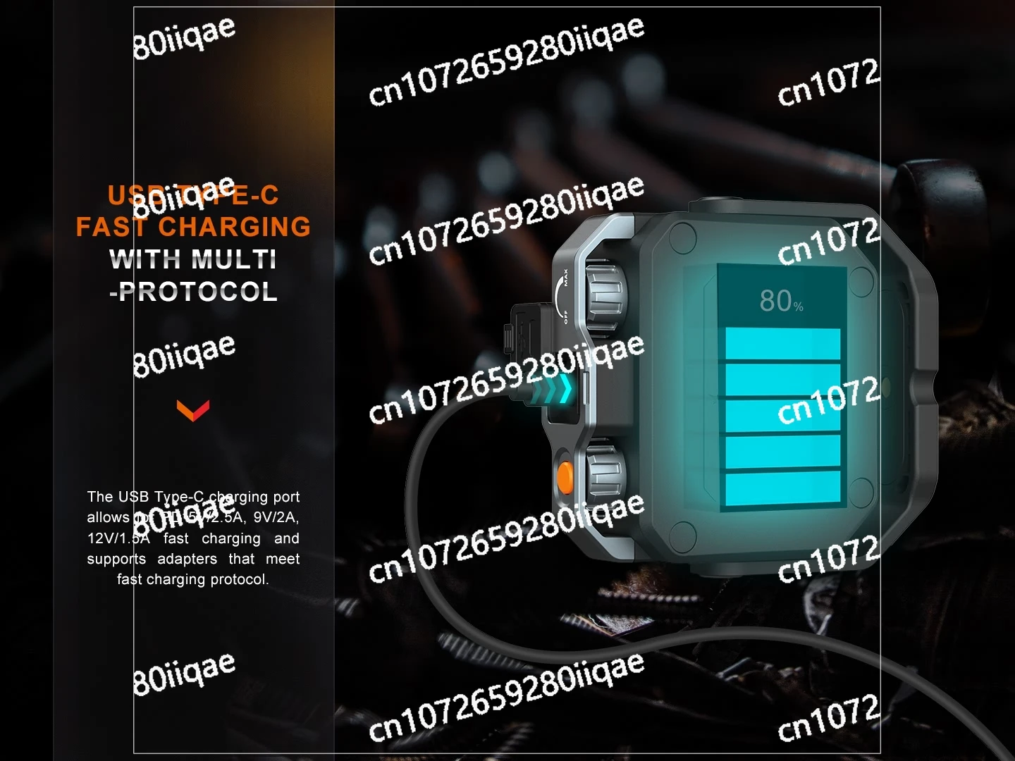 مع التحكم في درجة حرارة اللون CL28R فانوس قابل لإعادة الشحن #3