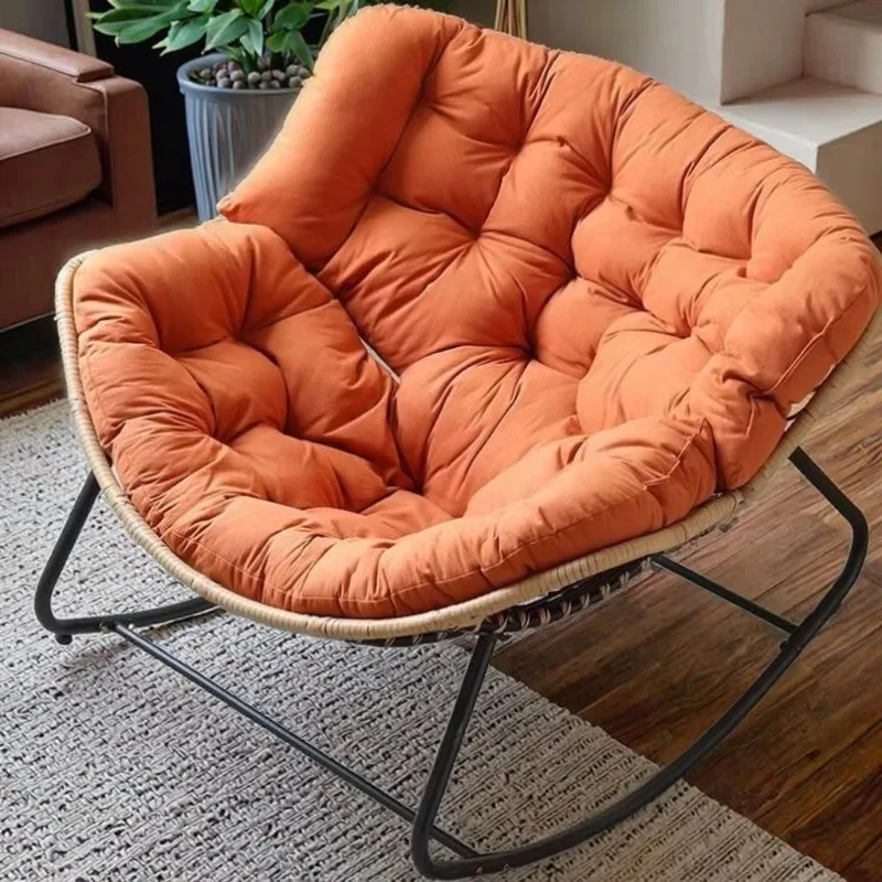 Simple, modern, minimalist velvet, comfortable fabric, wooden living room chaise longue