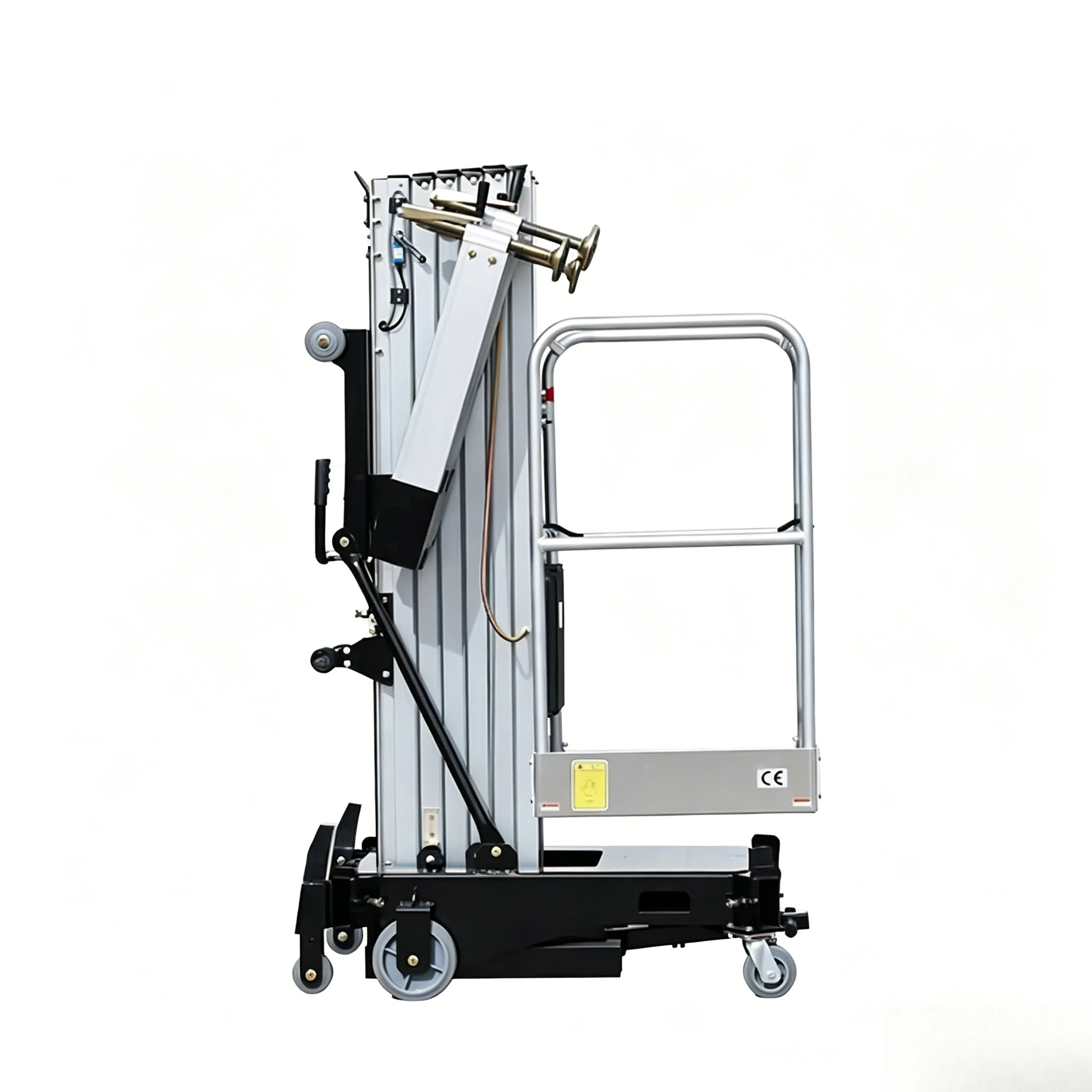 Bulk Wholesale 4-12M Electric Lift Platform Man Lift Anti-Collision Light Weight Single Mast Aluminum Alloy Lift Customized
