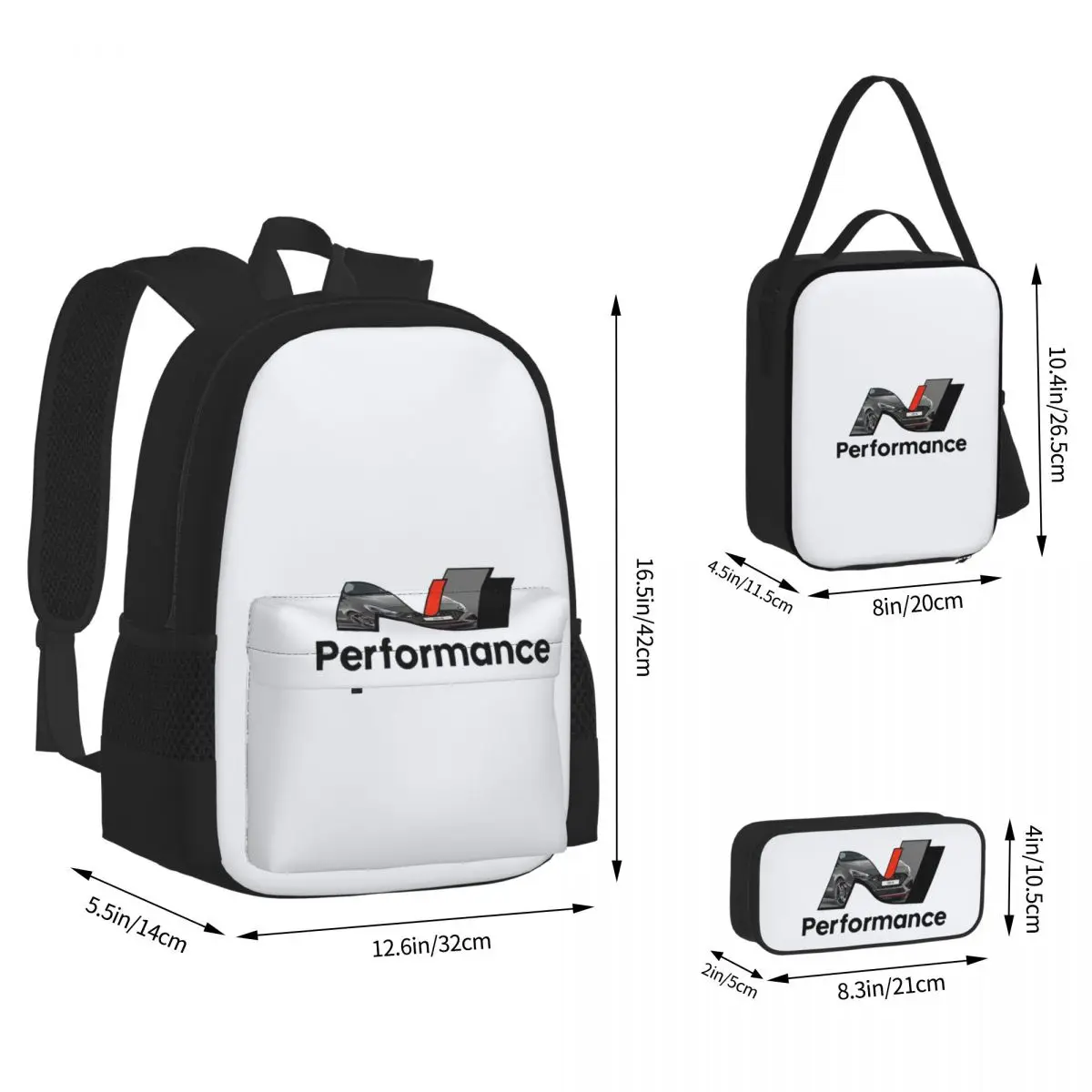 FACELIFT N Performance - Shadow Grey BackpacksBookbag Children School Bags Kids Rucksack Lunch Bag Pen Bag Three-Piece Set