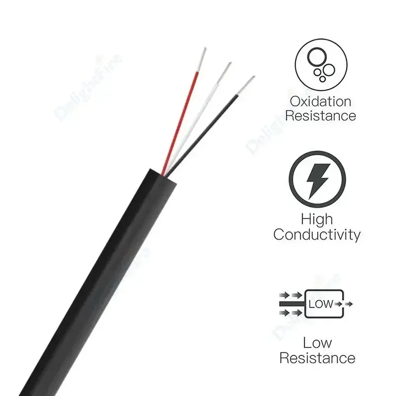 Cable de extensión de tira LED de cobre estañado de PVC, aislamiento multicópico, 2, 3, 4, 5, 6, 7, 8, 9 núcleos, 28AWG, RGB, RGBW