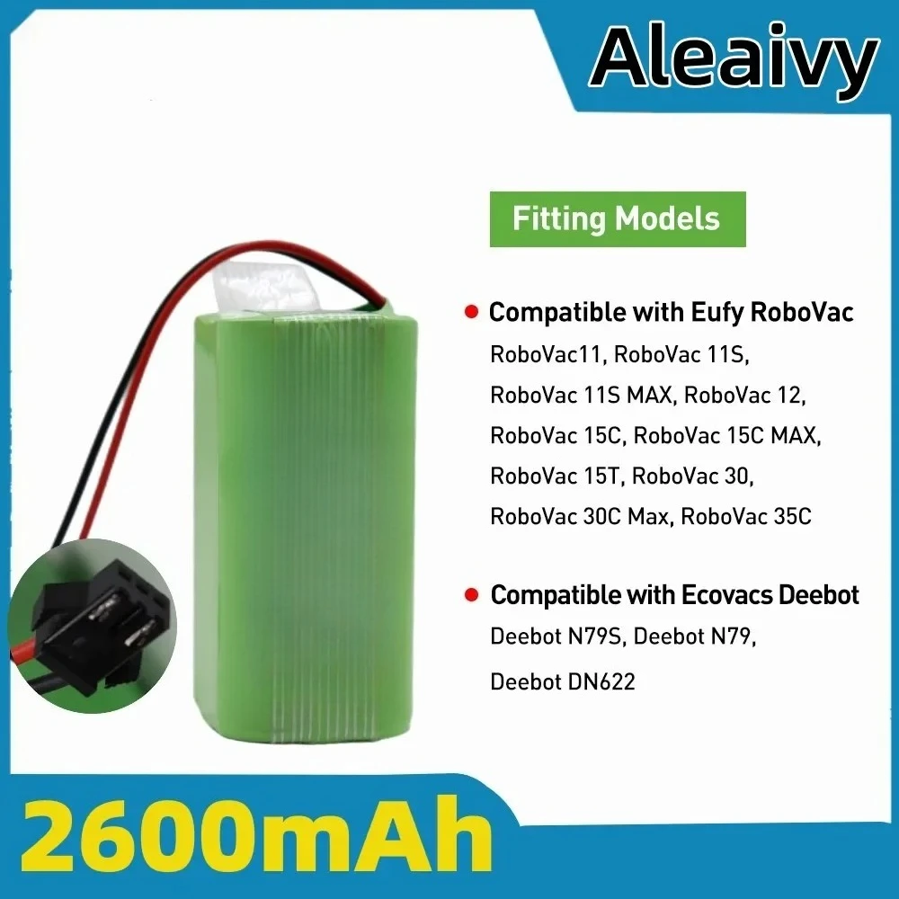 For Conga 990 1090 Robovac 11 Deebot N79S N79 Tesvor X500 Vacuum Battery 14.4V 3500mAh, Li-ion Replacement Long Runtime