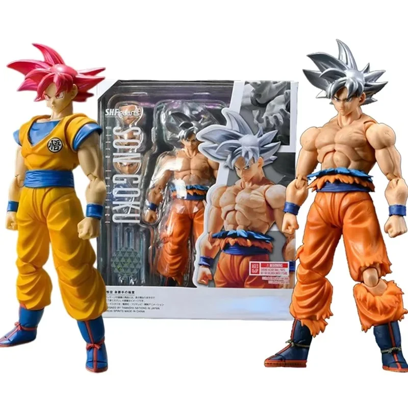 Dragon Ball Z Son Goku Action Figure White Hair Anime Figurine Figures 16cm Sh Figuarts Collection Manga Model Toy Funny Gifts