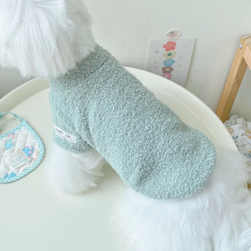 Dog Sweater for Small Dogs Winter Warm Solid Color Pet Sweater for Small Medium Dogs Dachshund Puppy Clothes Taddy Dog Supplies