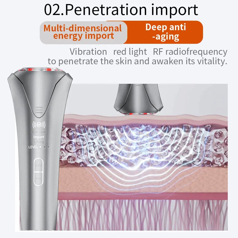 

Массажер для лица Skincarehousehold с двойной частотой, прибор для красоты и омоложения кожи, устройство для ухода за кожей с функцией EMS.