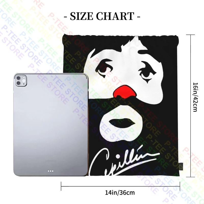 Cepillin Clown Cepillin Thank Cepillin Signature Drawstring Bags Gym Bag Vintage Creative Sports Bag Multi-function