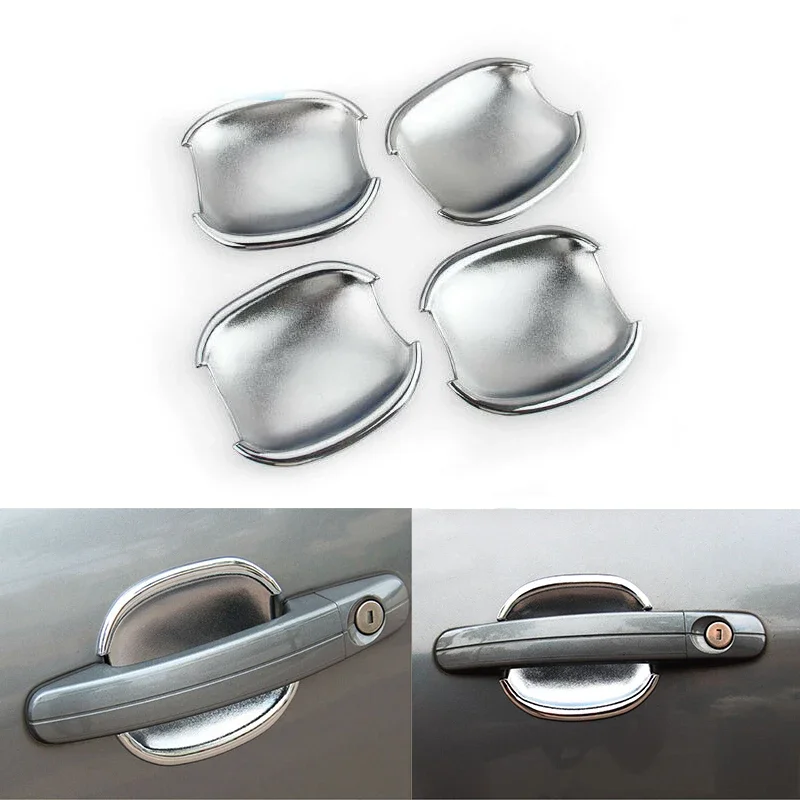 

4pcs ABS Car Exterior Door Handle Bowl Cover for Ford Focus Hatchback 2012-2018 Car Door Handle Decoration Sticker Accessories