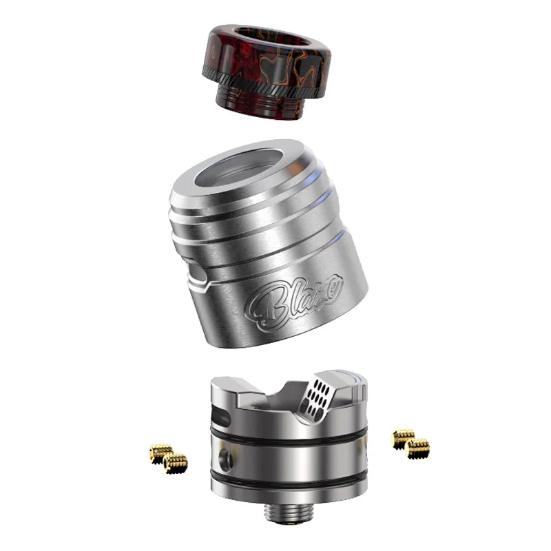 ThunderHead Creations-atomizador de cigarrillo electrónico Blaze Solo RDA, tanque de vapeo, 2ml, rosca 510, punta de goteo 810, bobina única