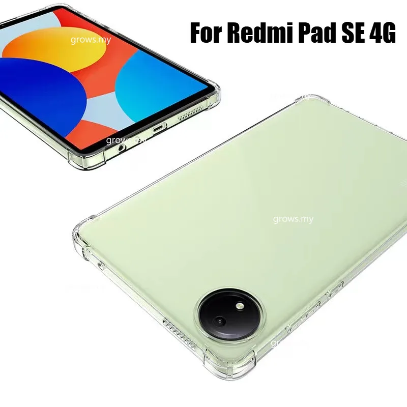 

For Redmi Pad SE 8.7inch Slim Shockproof Funda with 4 Airbags For Xiaomi Redmi Pad SE 4G (2024) Case 8.7" Clear TPU Back Cover