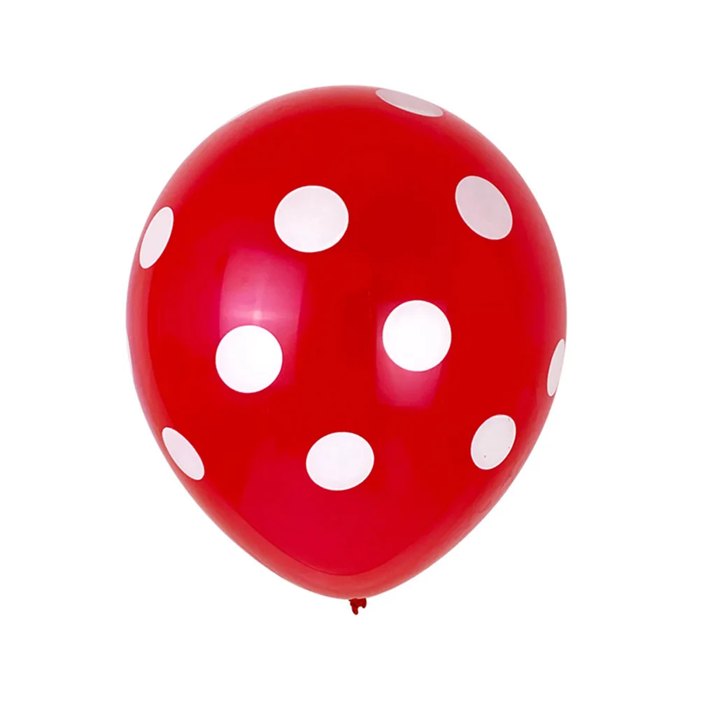 

10Pcs Latex Festival Balloon Red Dots Shining Pattern Decoration for Wedding Party Gathering Beautiful Balloon