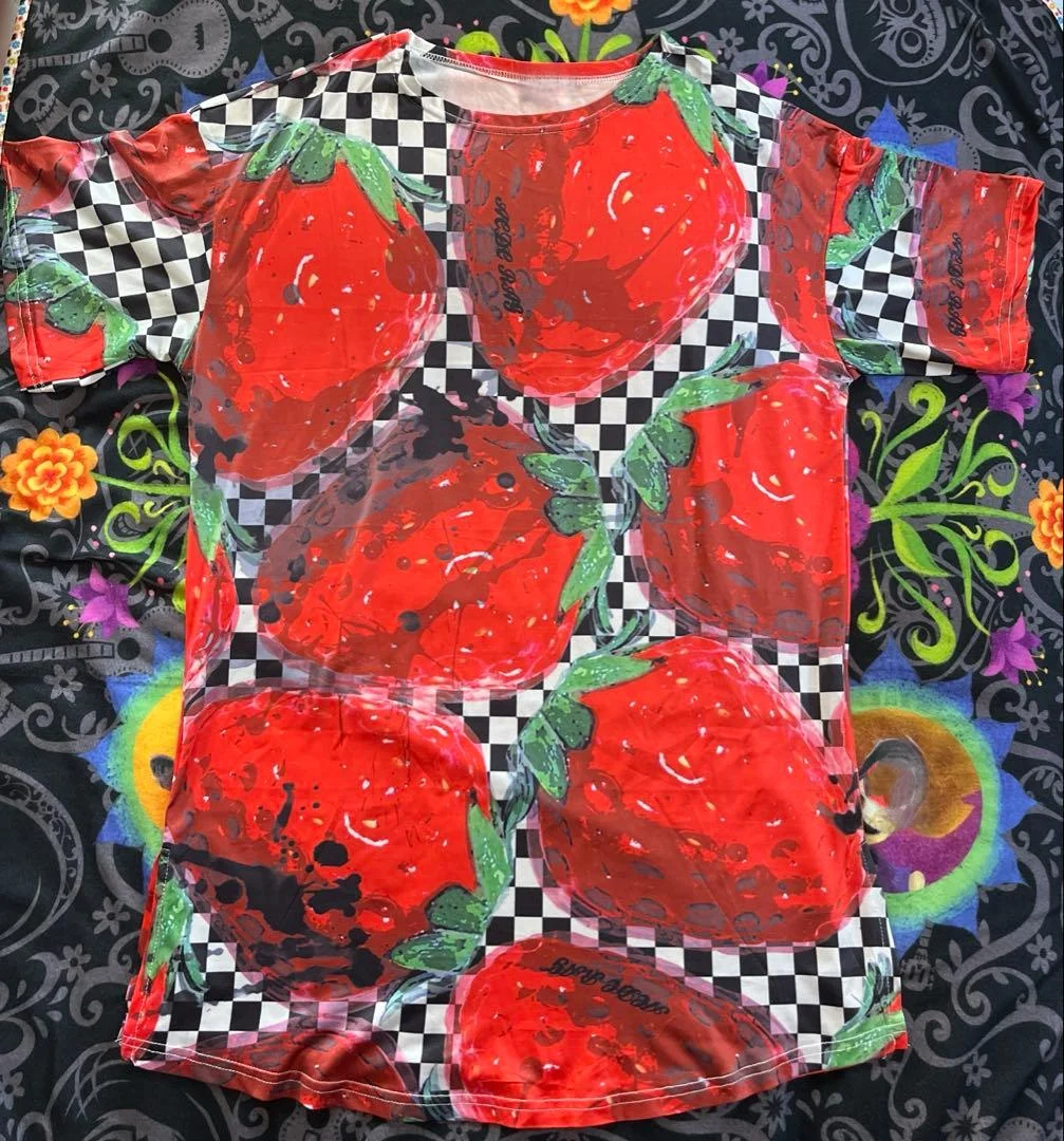 Adult and Children's Dopamine Fruit Sweet Cool Style 3D Print Harajuku Style Y2K T-shirt, Favorite for Subculture Enthusiasts