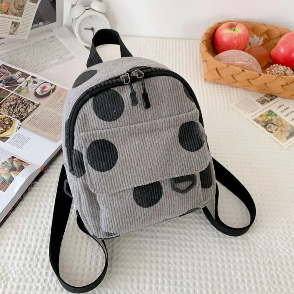 Große Kapazität Mini Rucksack Mode einfache leichte Studenten Bücher taschen Cord lässig reisen Rucksack