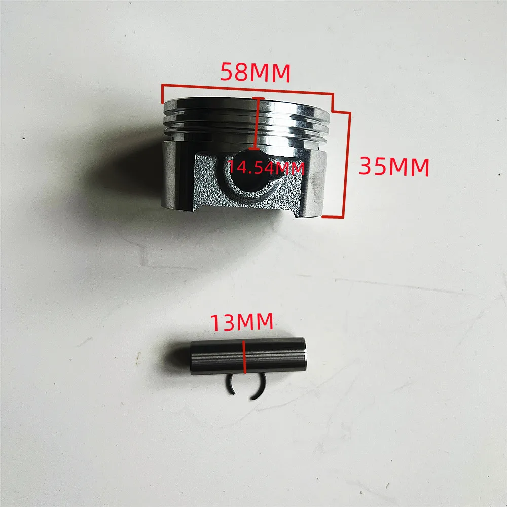 Ex13ピストンキット,58mm,サブ丸型ロビンex13,ex13d,4.5hp,4ストローク