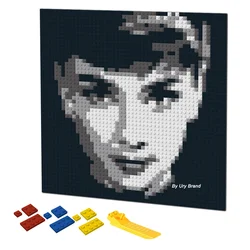 DIY Bricks Pixel Art Audrey Hepburn Mosaic Room Decorative Pop Painting By Numbers MOC Building Blocks Toys Unique Gift Ideas