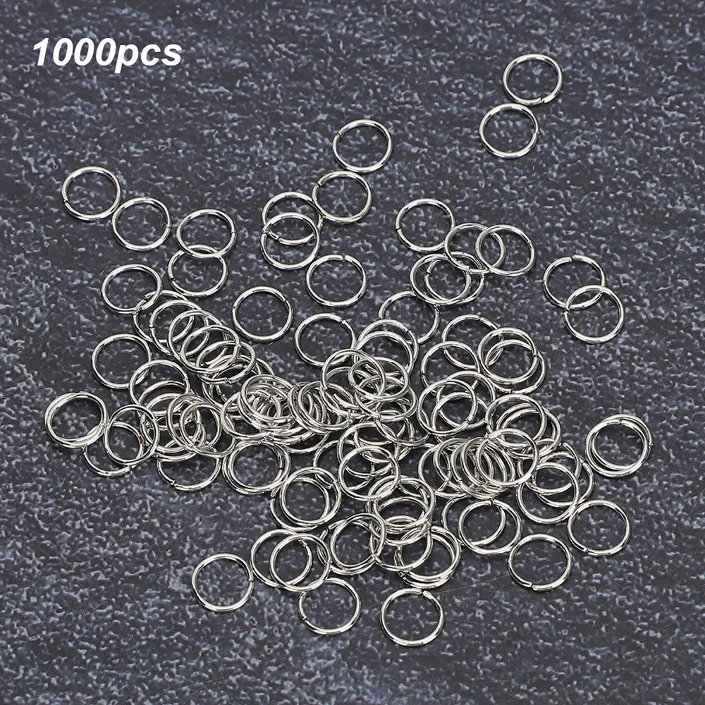 

1000 шт. серебряных соединительных колец 7 мм для изготовления ювелирных изделий и поделок