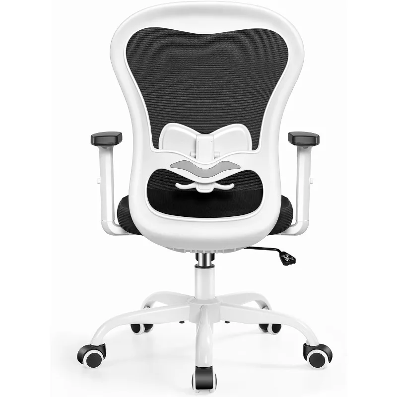 Office Chair Ergonomic Computer Desk Chair, High Back Breathable Mesh Chair with Adjustable Lumbar Support 2D Armrests