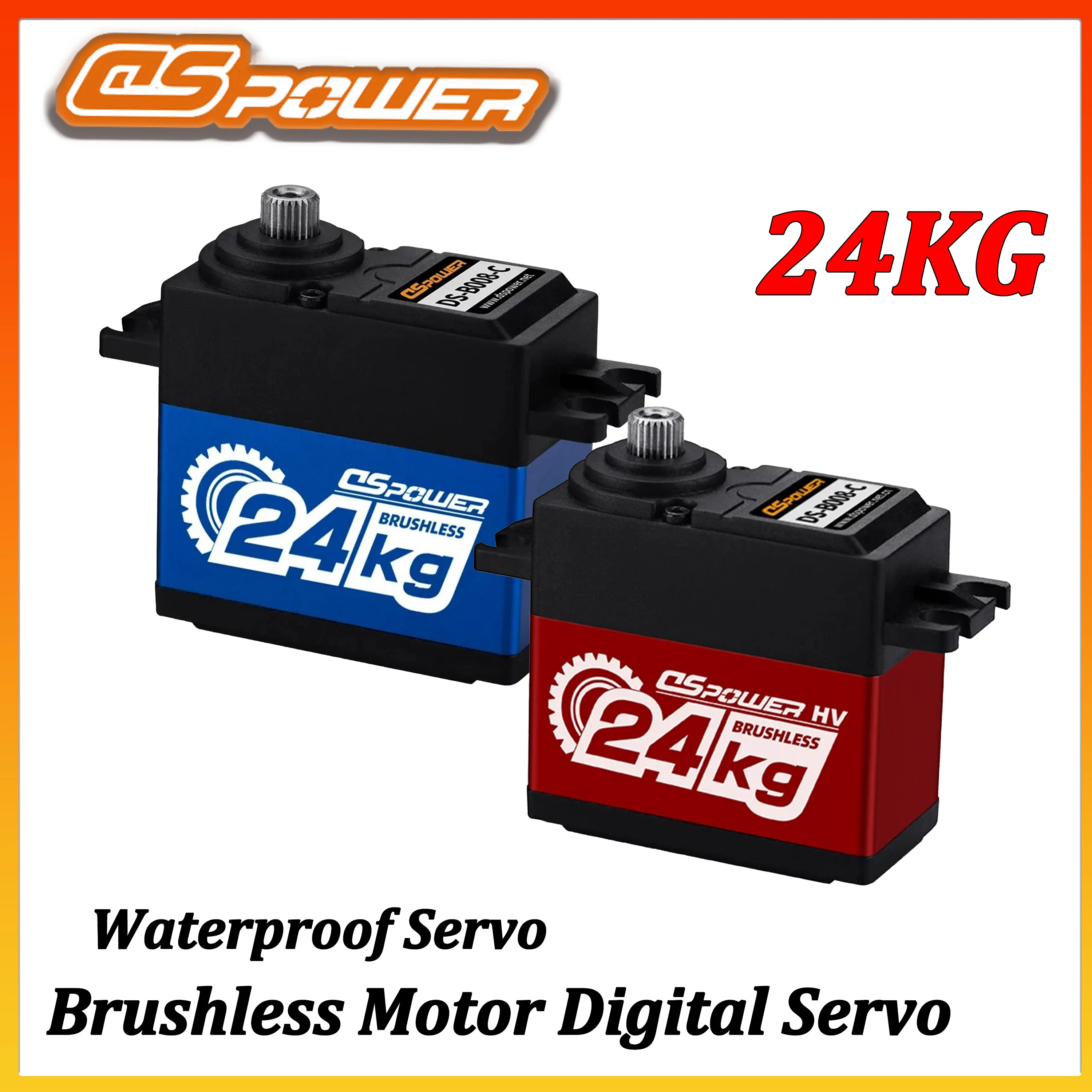 

Цифровой водонепроницаемый бесщеточный сервопривод DSPOWER 24KG с металлическим редуктором для радиоуправляемых моделей 1/10: машин, грузовиков, краулеров, роботов (SCX10, Wltoys, WPL, Hyper Go)