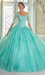 Elegant Quinceanera Dresses 2024 Ball Gown Lace Appliques Tulle Off Shoulder Princess Debutante Gown for 15 years