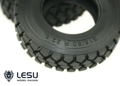 

1Pair 1/14 LESU Upgraded Rubber Tires for RC Tractor Truck Tamiyaya DIY Model Spare Parts Toy TH02595-SMT5